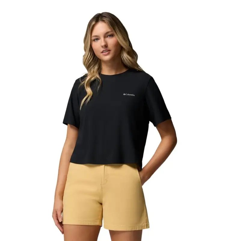 Nowość Koszulka szybkoschnąca damska Columbia Chill Creek™ Pique SS Tee - Black