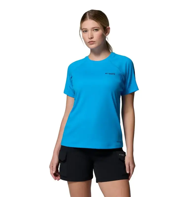 Wyjątkowa oferta Koszulka szybkoschnąca damska Columbia DriVenture™ Short Sleeve - Compass Blue