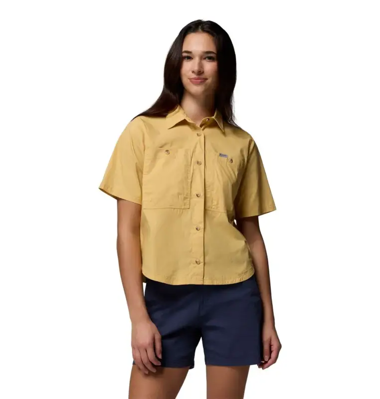 Koszula szybkoschnąca damska Columbia Brea Falls™ Woven SS - Sand Dune Bezpieczne zakupy