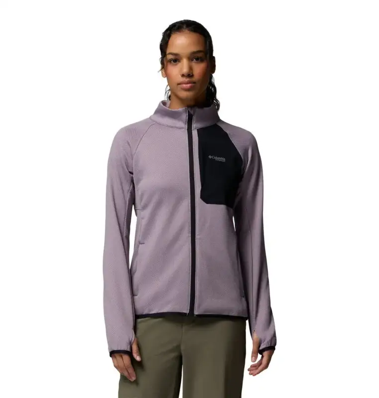 Oferta czasowa Polar damski Columbia Triple Canyon™ Grid Fleece Full Zip - Shale Purple