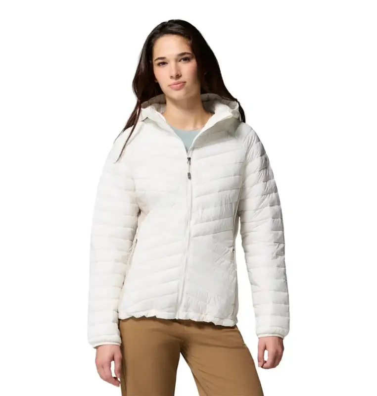 Sprawdź teraz Kurtka ocieplana damska Columbia Powder Pass™ III Hybrid Hooded Jkt - Sea Salt