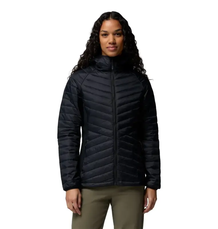 Kurtka ocieplana damska Columbia Powder Pass™ III Hybrid Hooded Jkt - Black Dostępne od ręki