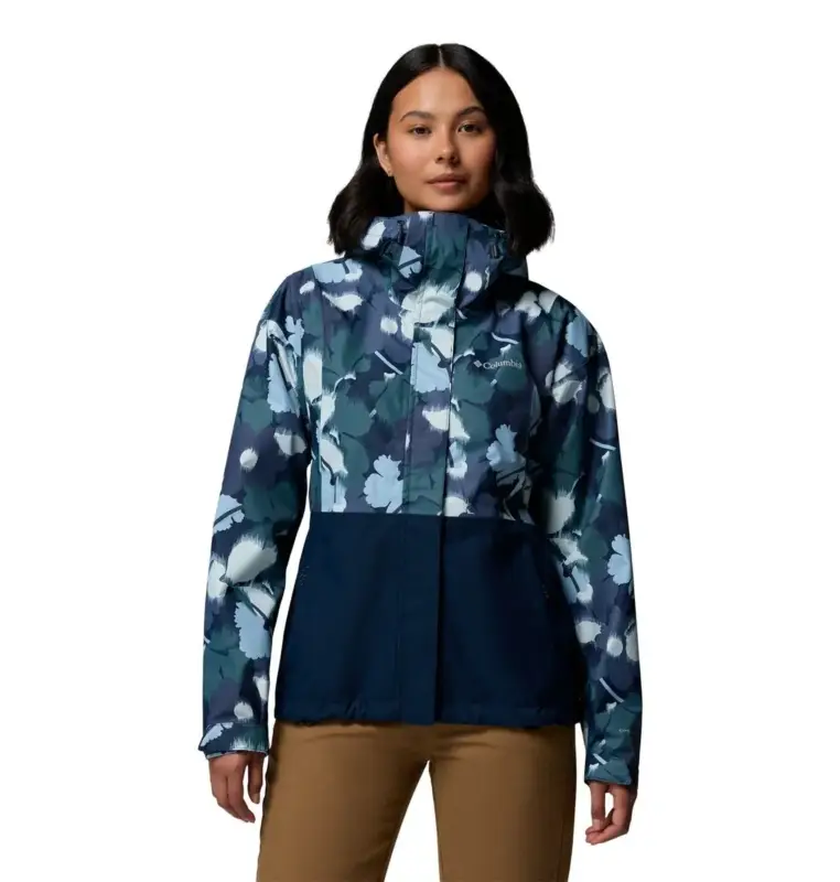 Tylko do końca tygodnia Kurtka membranowa damska Columbia Hikebound™ Printed Jacket - Collegiate Navy