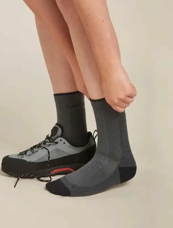 Skarpety damskie Icebreaker Merino Hike+ Ultralight Quarter - Obsidian/Black Oferta