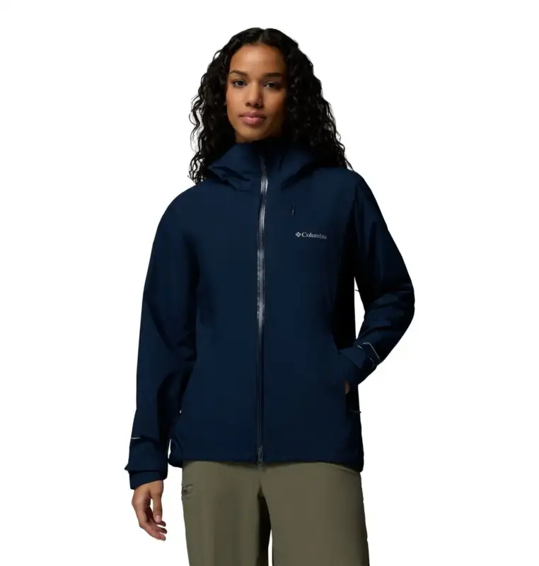 Łatwy zwrot Kurtka membranowa damska Columbia Trailborne™ 2.5L Shell - Collegiate Navy