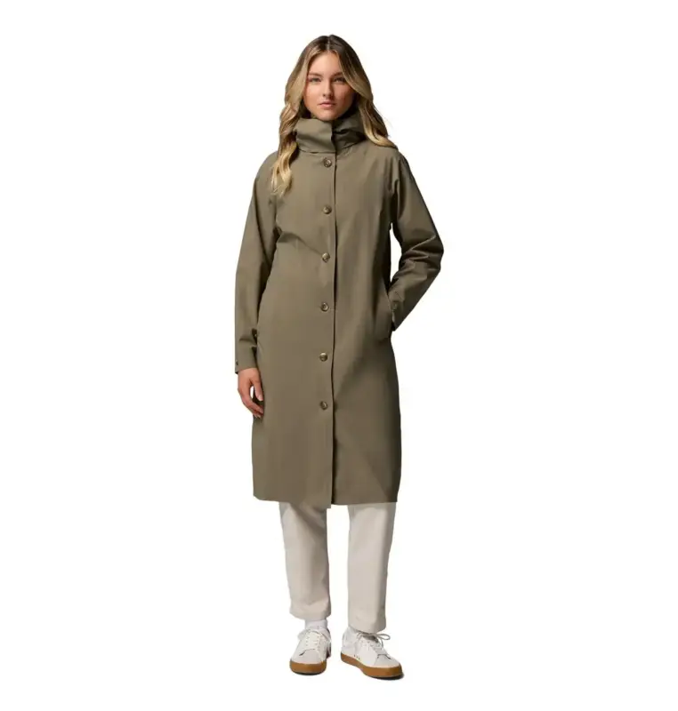 Płaszcz membranowy damski Columbia Amazetrench™ Rain Jacket - Stone Green Niska cena