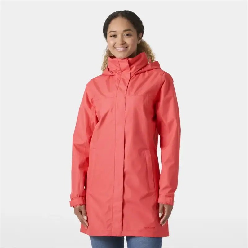 Płaszcz membranowy damski Helly Hansen Aden Long Coat - Sunset Pink Wyprzedaż