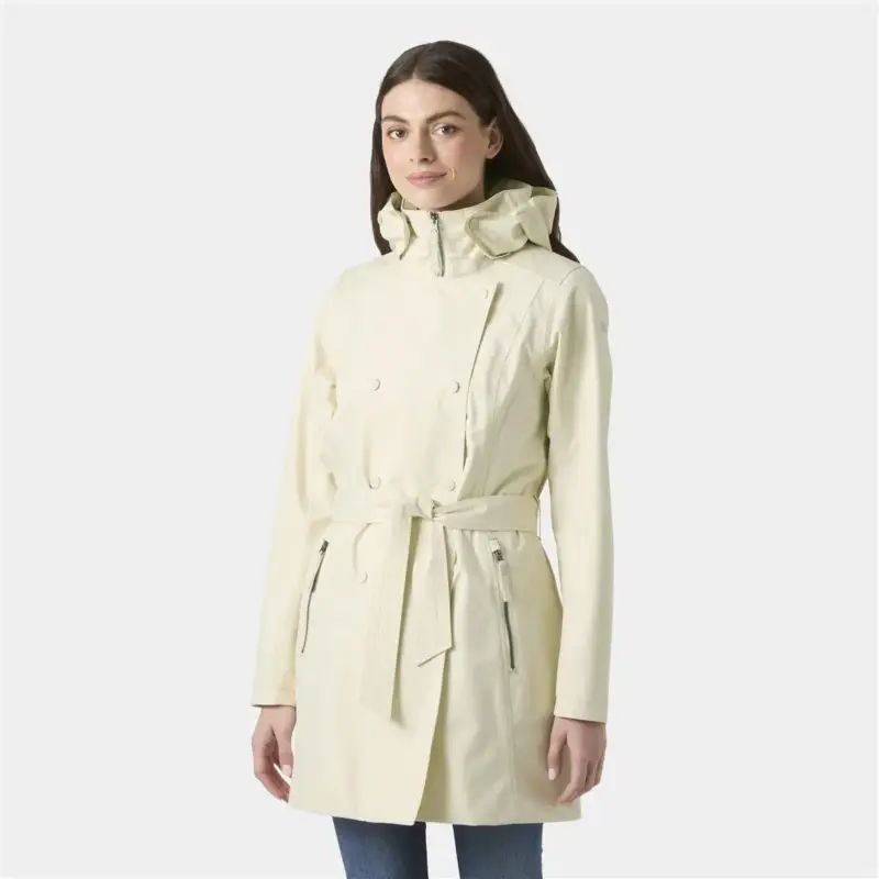 Nie przegap Płaszcz membranowy damski Helly Hansen Welsey II Trench - Cream