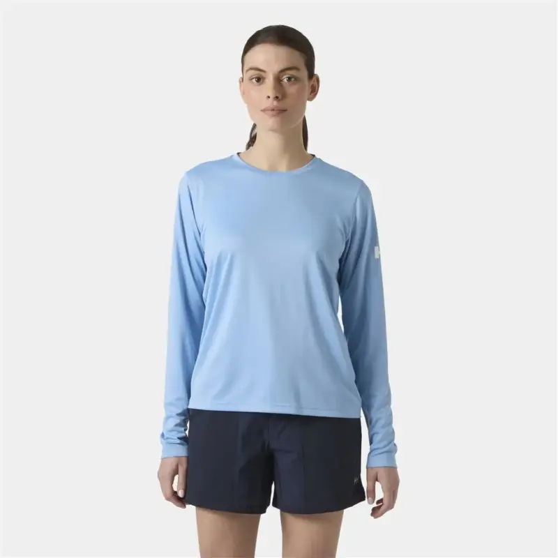Bluza z filtrem UV damska Helly Hansen HH Tech Crew Long Sleeve 2.0 - Bright Blue Bezpieczna płatność