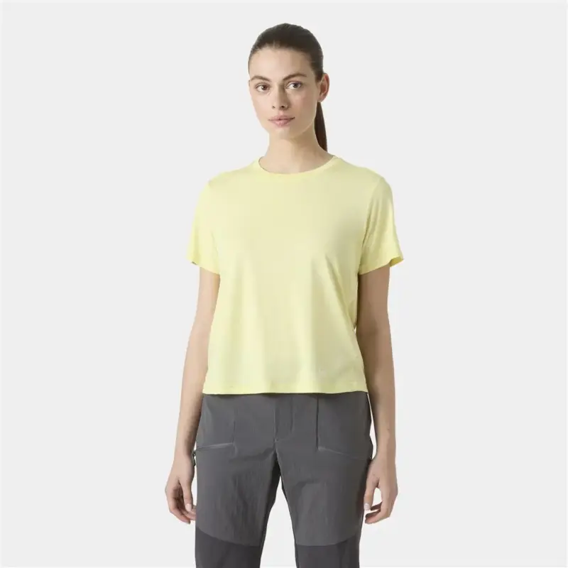 Koszulka szybkoschnąca damska Helly Hansen Sval T-Shirt - Yellow Pear Bezpieczne zakupy