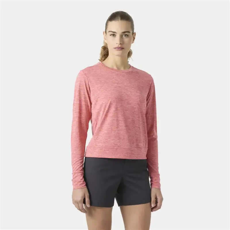 Bluza szybkoschnąca damska Helly Hansen Sval Long Sleeve - Cascadia Pink Dostępne od ręki