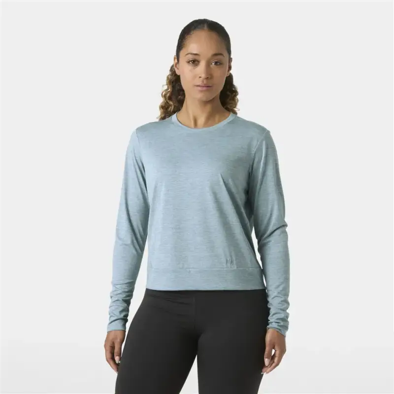 Bluza szybkoschnąca damska Helly Hansen Sval Long Sleeve - Barely Blue Hit sprzedaży