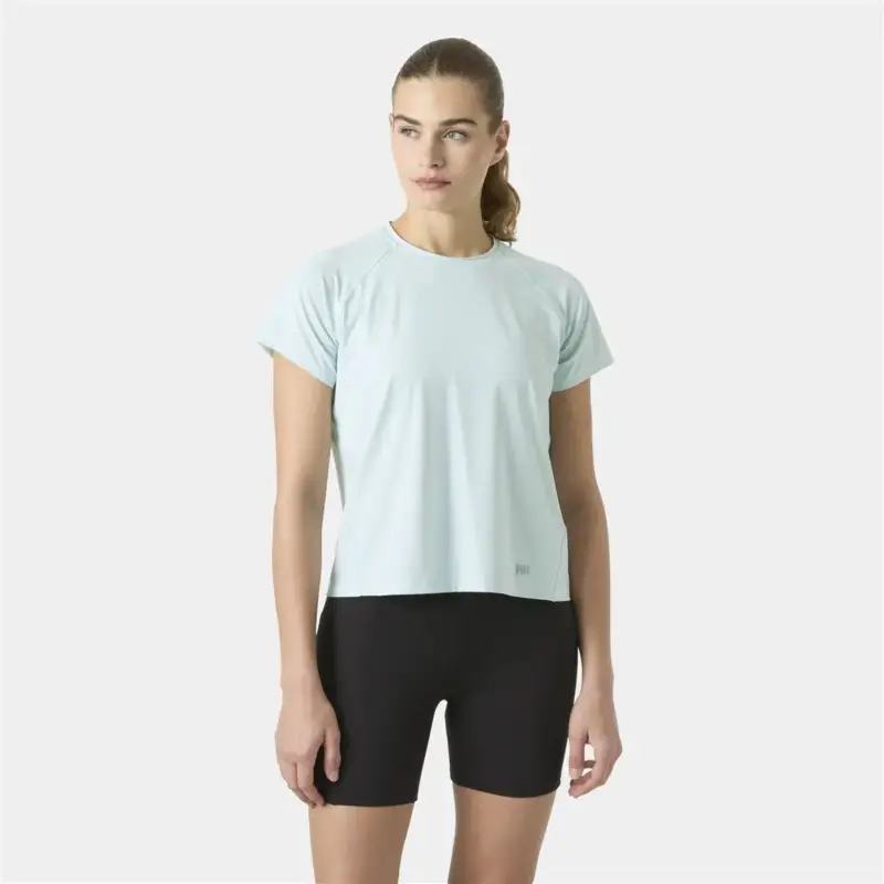 Kup online Koszulka z filtrem UV damska Helly Hansen Shine Solen T-Shirt - Barely Blue