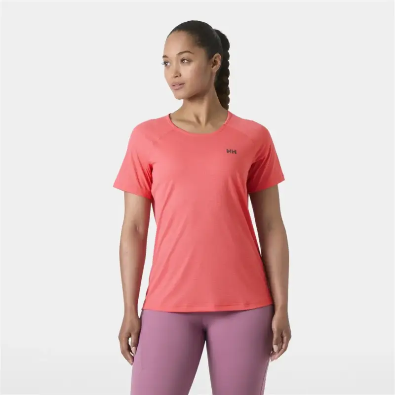 Koszulka biegowa damska Helly Hansen Trail Short Sleeve T-Shirt - Sunset Pink Oferta czasowa