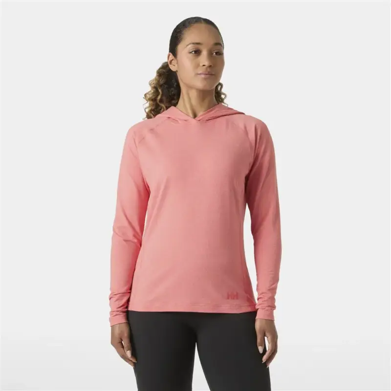 Popularny Bluza szybkoschnąca damska Helly Hansen Tyri Knit Hoodie - Sunset Pink