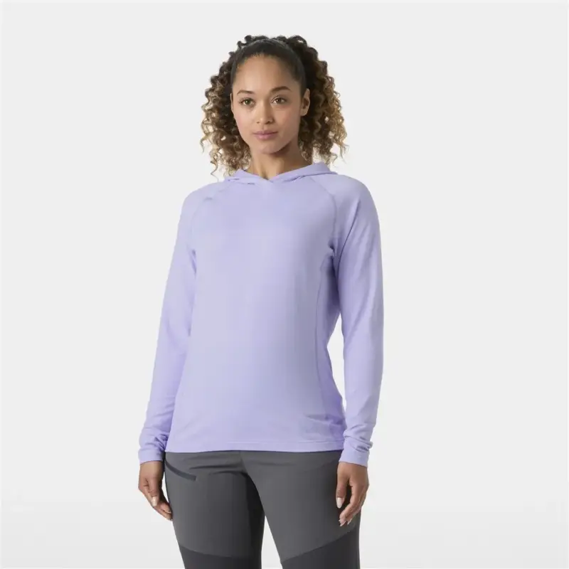 Bluza szybkoschnąca damska Helly Hansen Tyri Knit Hoodie - Bright Lavender Wyjątkowa oferta