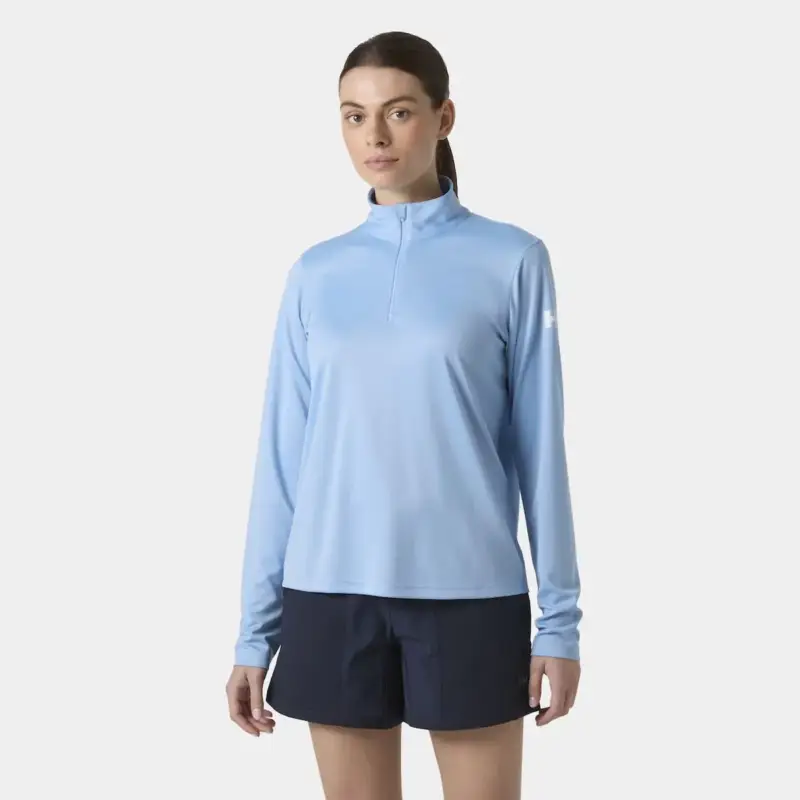 Bluza z filtrem UV damska Helly Hansen Tech Half-Zip - Bright Blue Tani