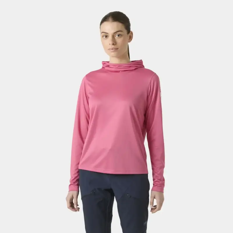 Bluza z filtrem UV damska Helly Hansen Tech Hoodie - Cascadia Pink Obniżka ceny
