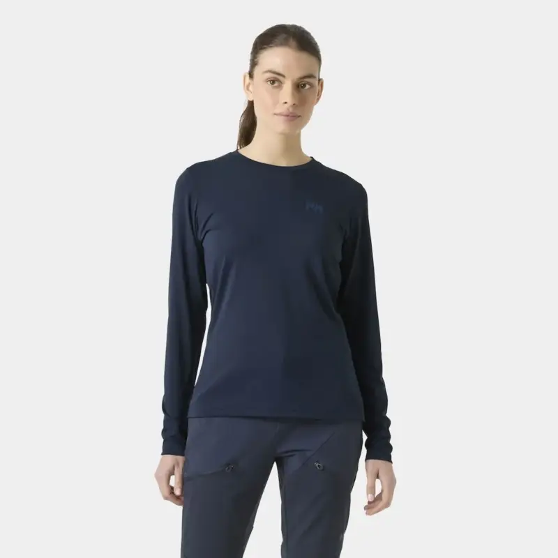 Super okazja Bluza z filtrem UV damska Helly Hansen LIFA Active Solen LS - Navy