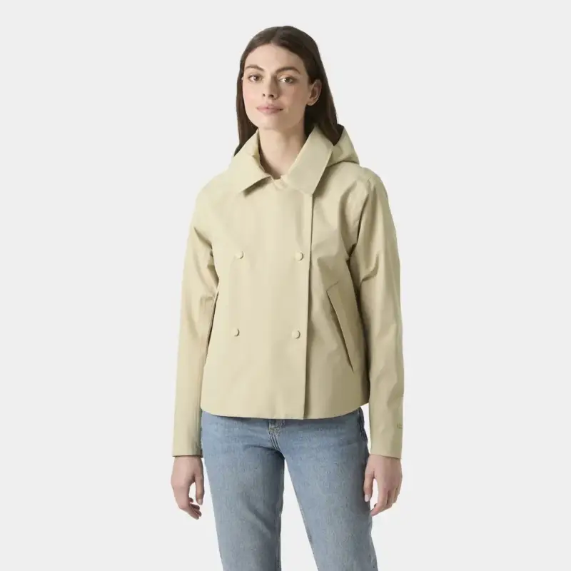Kurtka membranowa damska Helly Hansen Avenue Short Trench - HH Khaki Najlepsza cena