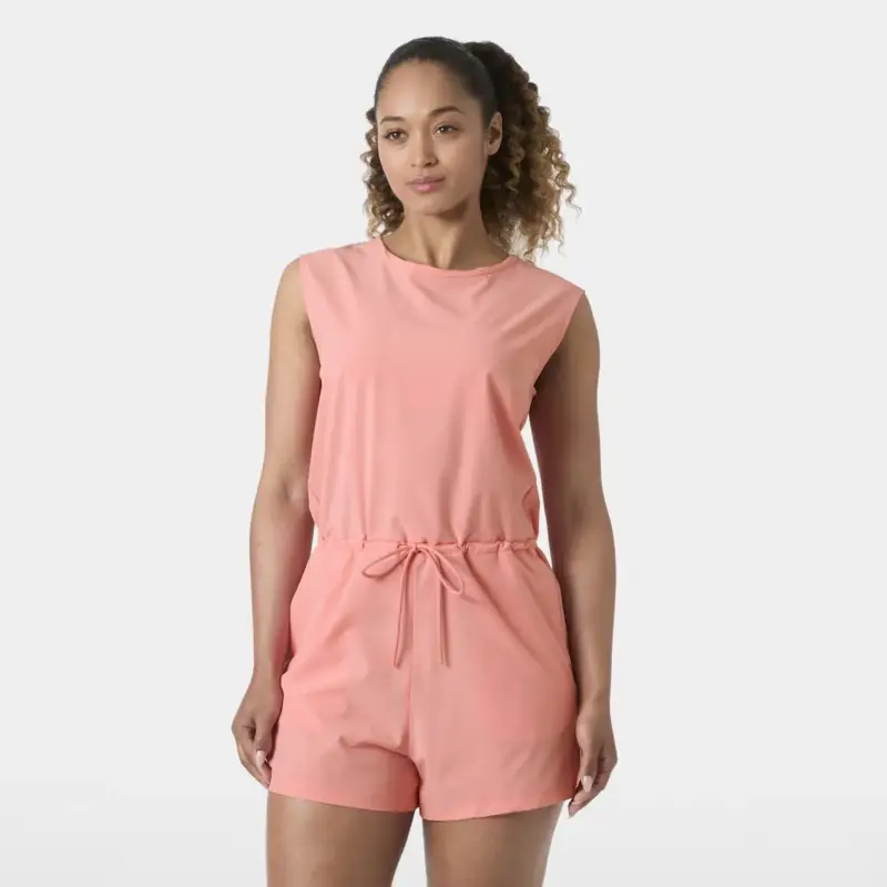 Łatwy zwrot Kombinezon szybkoschnący damski Helly Hansen Thalia Romper - Coral Almond