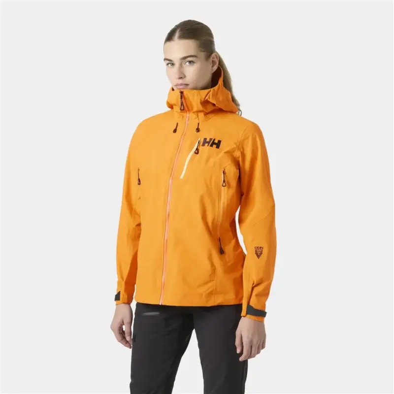 Szybka dostawa Kurtka membranowa damska Helly Hansen Odin 9 Worlds 3.0 Shell Jacket - Ignite Orange