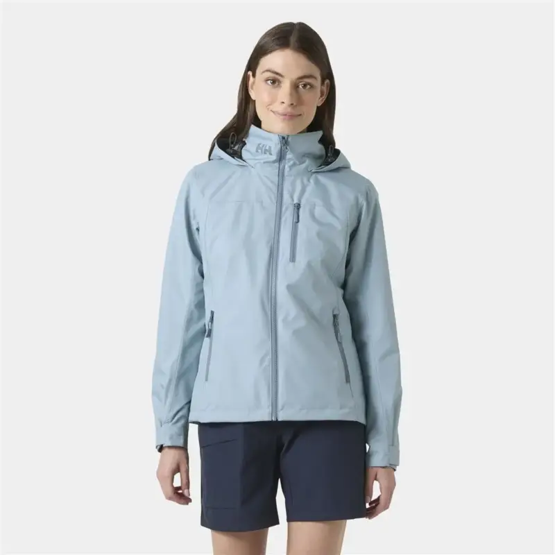 Kurtka żeglarska damska Helly Hansen Crew Hooded Jacket 2.0 - Windy Blue Popularny