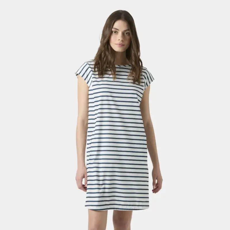 Zniżka Sukienka szybkoschnąca damska Helly Hansen Thalia Dress - White Navy Stripe