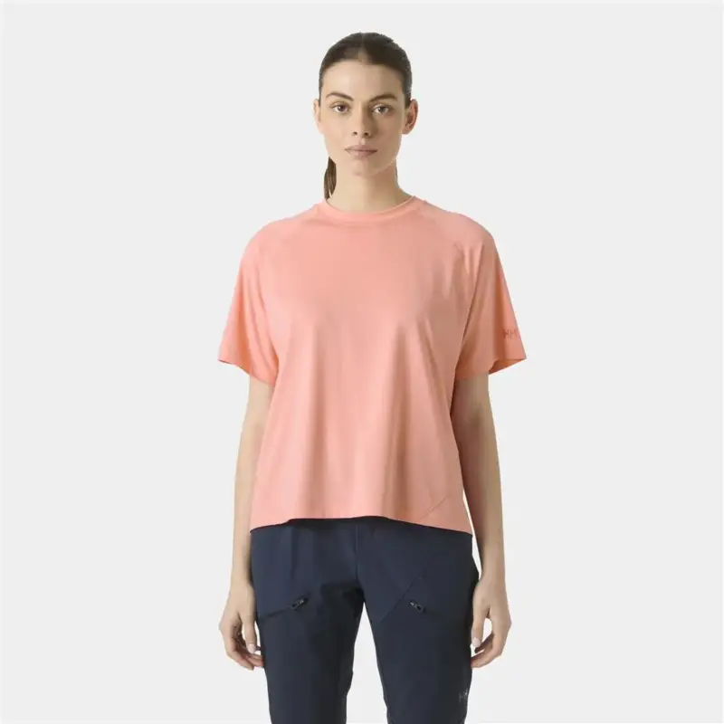 Taniej Koszulka z filtrem UV damska Helly Hansen Ocean T-Shirt - Coral Almond