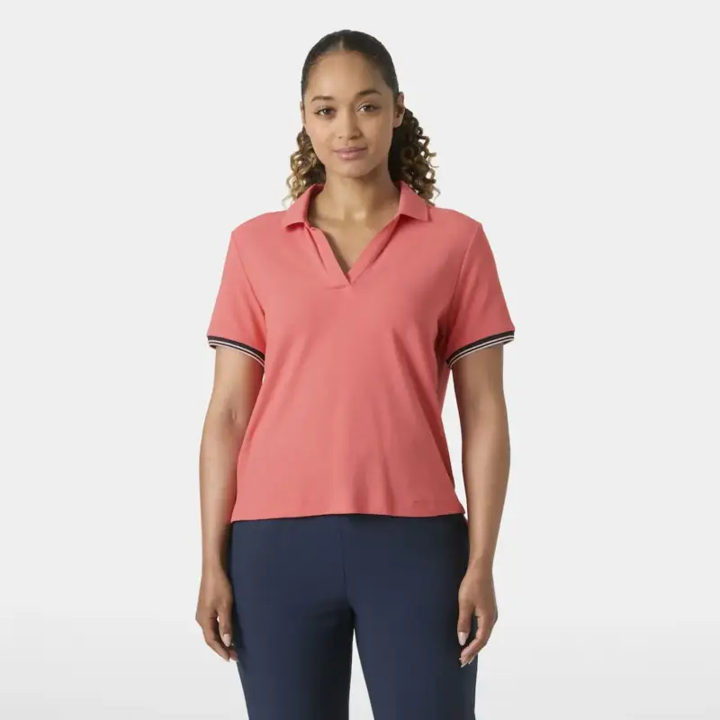 Koszulka Polo szybkoschnąca damska Helly Hansen Portofino Polo - Sunset Pink Dodaj do koszyka