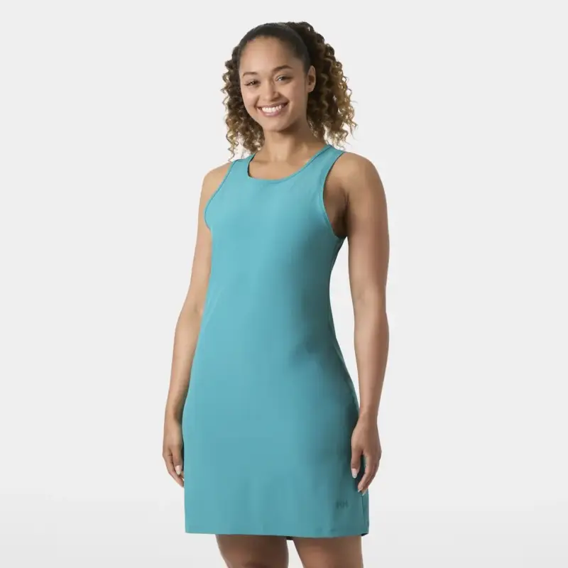 Sukienka szybkoschnąca damska Helly Hansen AWE Hiking Dress - Dark Mint Bezpieczne zakupy