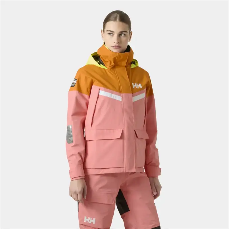 Sztormiak damski Helly Hansen Pier 4.0 Jacket - Coral Almond Rabat