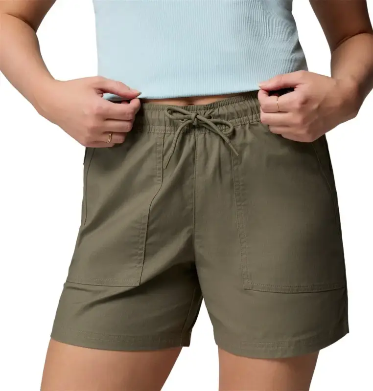 Spodenki bawełniane damskie Columbia ROC™ Ripstop Short - Stone Green Bezpieczna płatność
