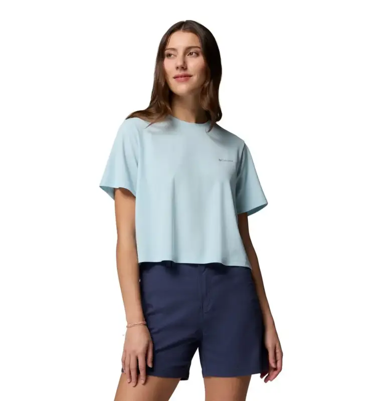Oferta limitowana Koszulka szybkoschnąca damska Columbia Chill Creek™ Pique SS Tee - Marine Light