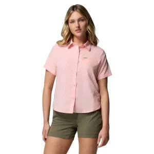 Bezpieczna płatność Koszula z filtrem UV damska Columbia Silver Ridge™ Utility II SS Shirt - Pink Sand
