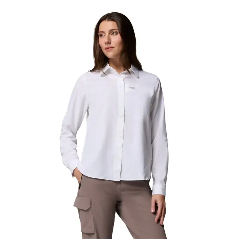 Taniej Koszula z filtrem UV damska Columbia Silver Ridge™ Utility II LS Shirt - White