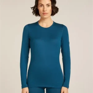Bluza termoaktywna damska Icebreaker Merino 260 Tech LS Crewe - Atlantis Premium
