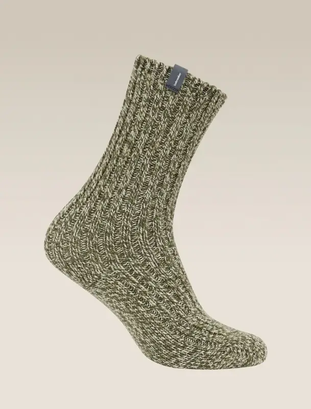 Skarpety unisex Icebreaker Merino Ski Lodge Crew - Loden/Lichen Ograniczona ilość
