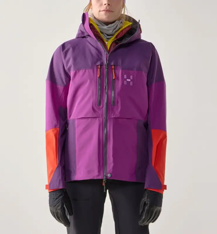 Kurtka membranowa damska Haglöfs Spitz GTX Pro II Jacket - Grape Purple/Purple Night Wysoka jakość