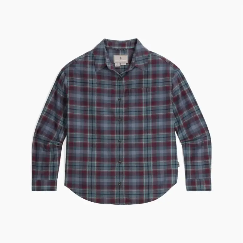 Dostępne od ręki Koszula flanelowa damska Royal Robbins Lieback Overshirt L/S - Deep Blue Dipsea Pld