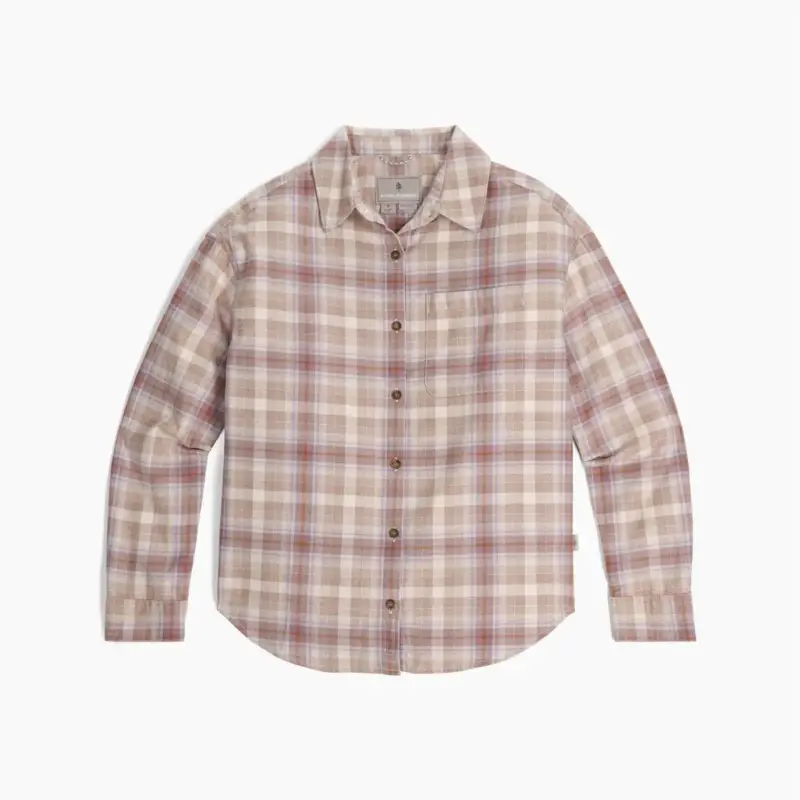 Ekspresowa dostawa Koszula flanelowa damska Royal Robbins Lieback Overshirt L/S - Chalk Dipsea Pld