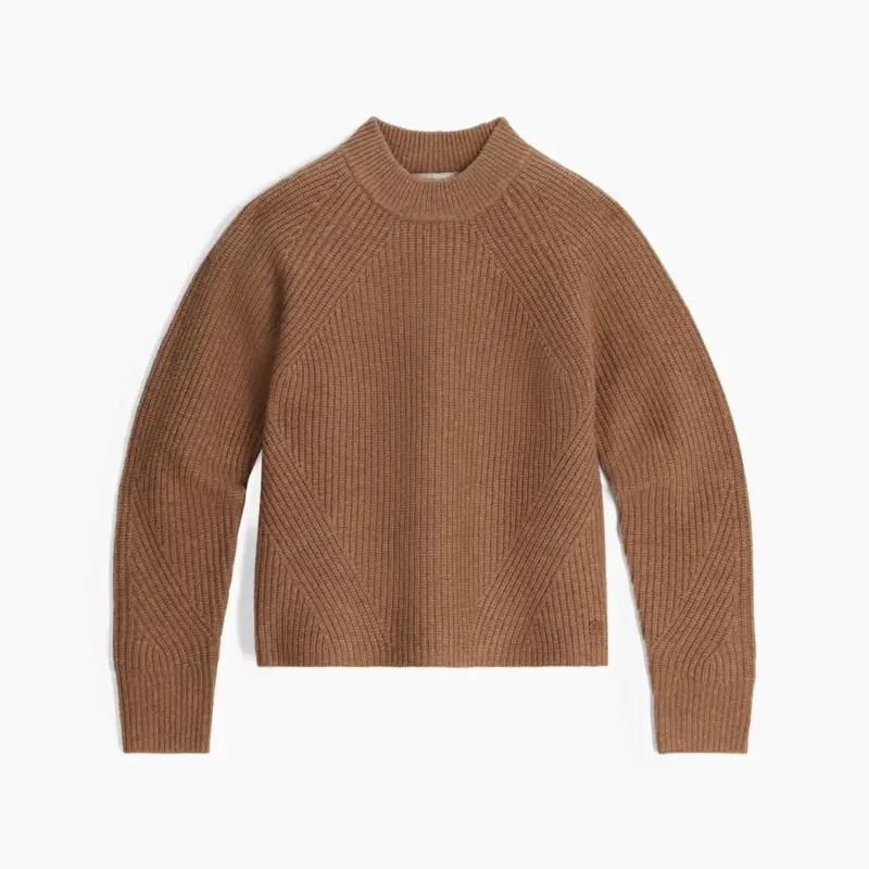 Sweter wełniany damski Royal Robbins Rockcraft Cable Crew - Tawny Htr Zniżka