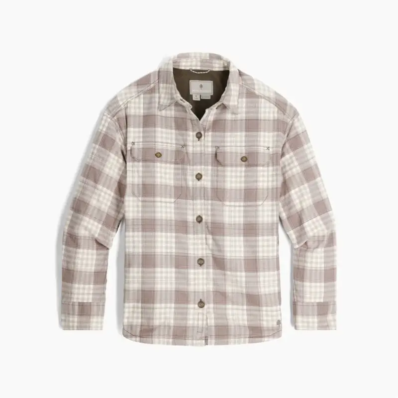 Koszula flanelowa z polarem damska Royal Robbins Vista Flannel Shacket L/S - Chalk Antelope Pld Do wyczerpania zapasów
