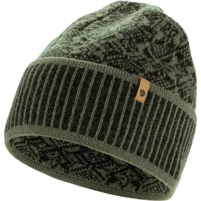 Czapka wełniana Fjallraven Snow Beanie - Forest Najlepsza cena
