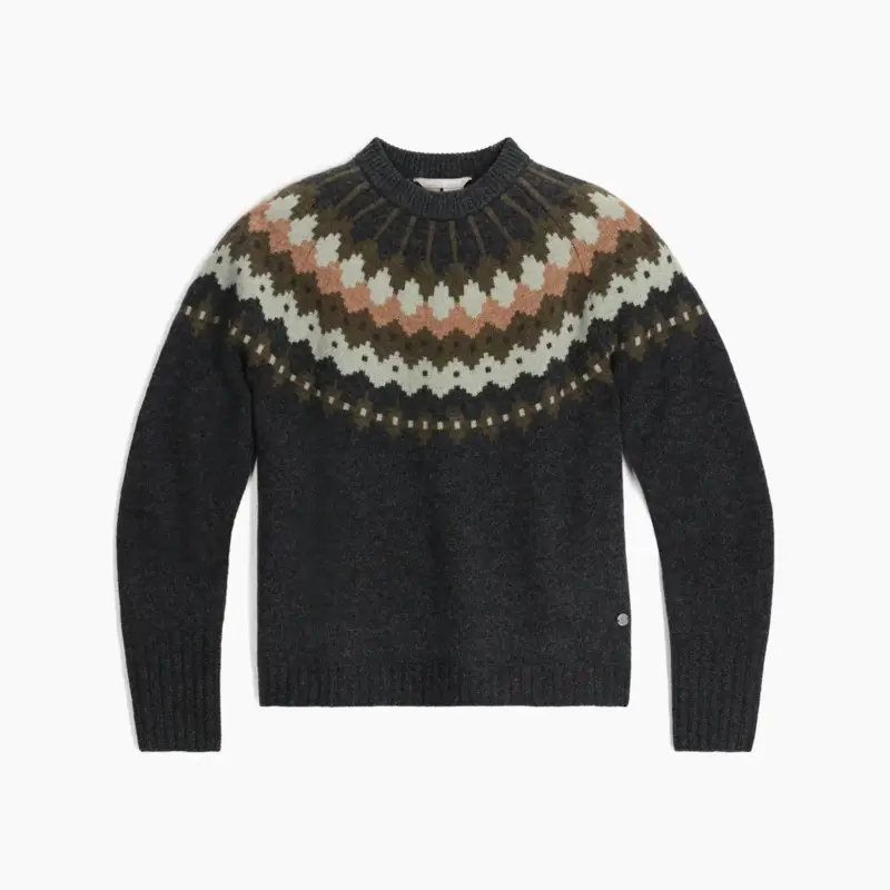 Szybka wysyłka Sweter wełniany damski Royal Robbins Rockcraft Wool Crew - Charcoal Htr Snowcreek Pt