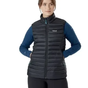 Kamizelka puchowa damska Rab Microlight Vest - Black Premium