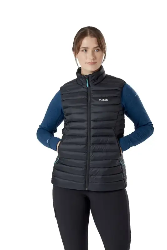 Kamizelka puchowa damska Rab Microlight Vest - Black Premium