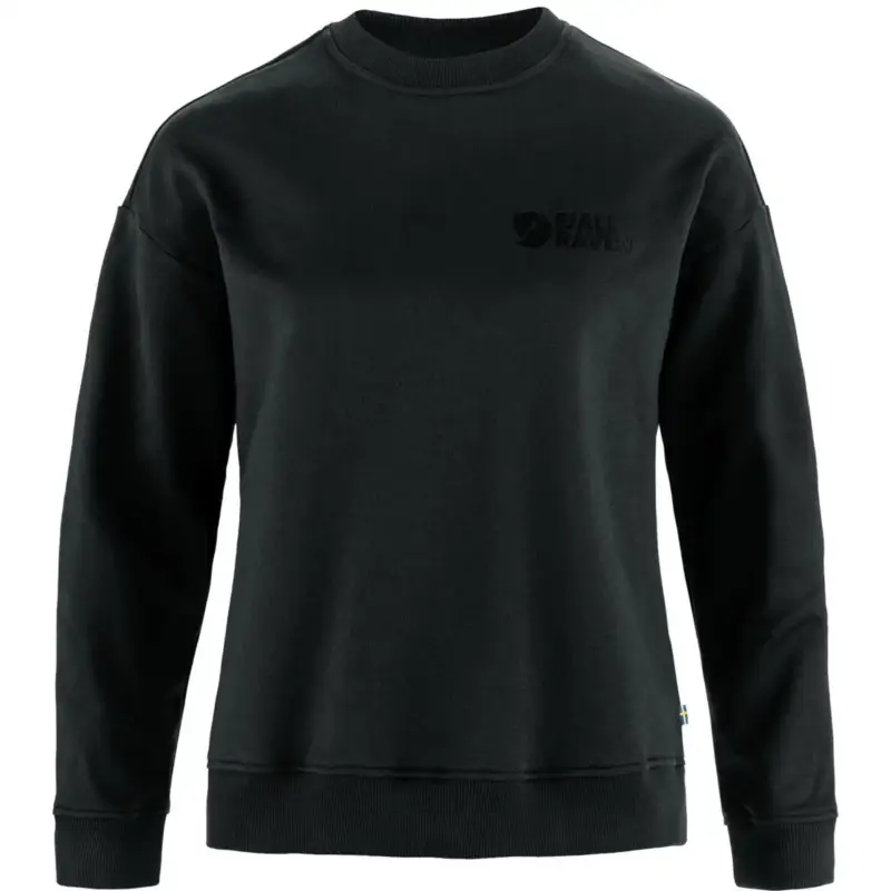Nowość Bluza bawełniana damska Fjallraven Classic Sweater - Black