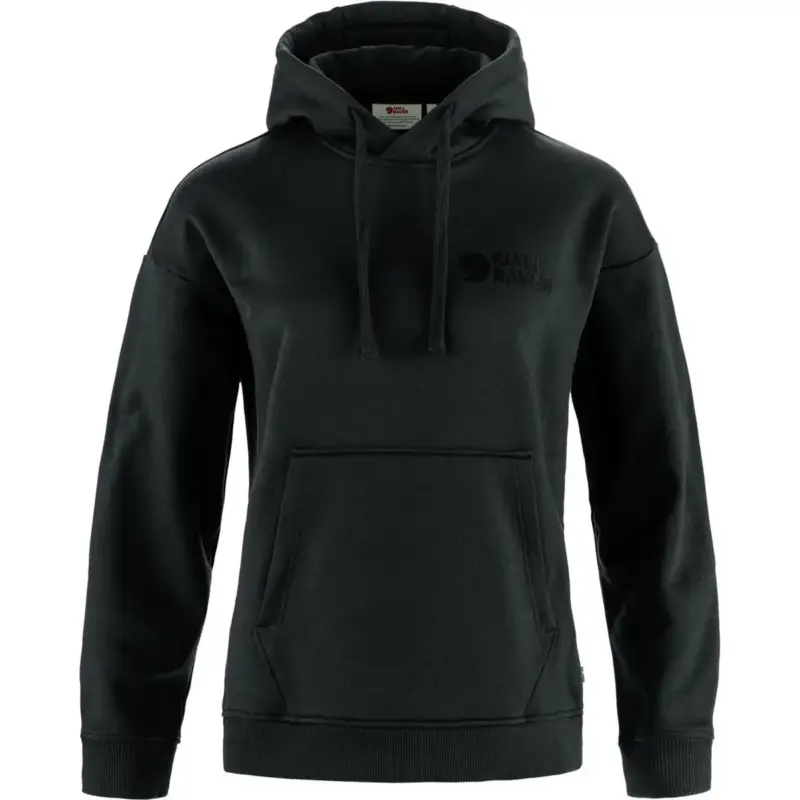 Najlepsza cena Bluza bawełniana damska Fjallraven Classic Hoodie - Black