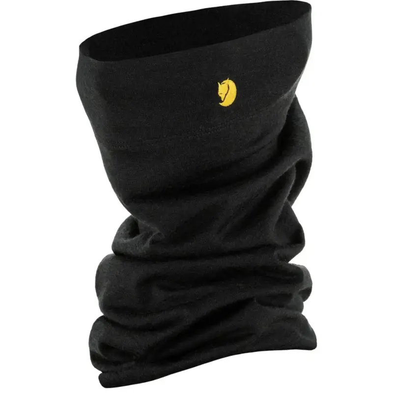 Komin merino Fjallraven Bergtagen Merino Neck Gaiter - Black Ograniczona ilość